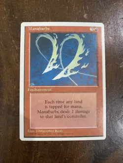 Magic: The Gathering (MTG) - Manabarbs, 4th Edition, Near Mint or Better! - Image 1