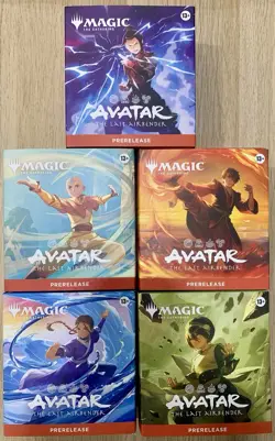 MTG Magic Avatar The Last Airbender Set of 5 Prerelease Packs FACTORY SEALED - Image 1