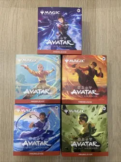 MTG Magic Avatar The Last Airbender Set of 5 Prerelease Packs FACTORY SEALED - Image 2