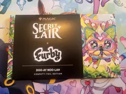 MTG Secret Lair Furby Confetti Foil Doo-ay Noo-lah Magic: The Gathering! IN HAND - Image 1