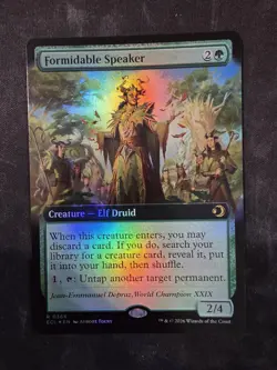 Formidable Speaker (Extended Art) Lorwyn Eclipsed Foil - Image 1