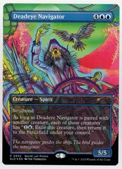 Dead Eye Navigator 0902 Borderless Rainbow Foil Secret Lair MTG Near Mint - Image 1