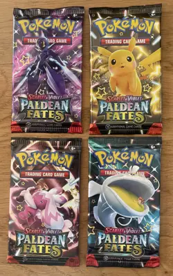 Pokemon TCG Paldean Fates Booster Packs - Lot Of 15 - NEW And SEALED - Image 2