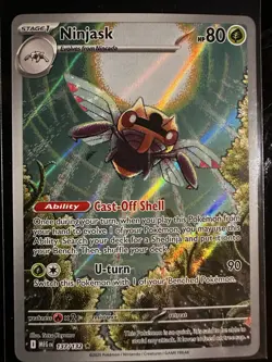 Pokemon TCG Ninjask 137/132 Mega Evolution Illustration Rare - Image 1
