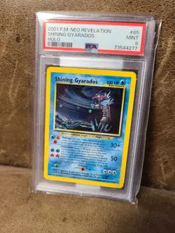 Pokemon Neo Revelation 2001 Shining Gyarados Holo Card #65/64 PSA 9 - Image 3
