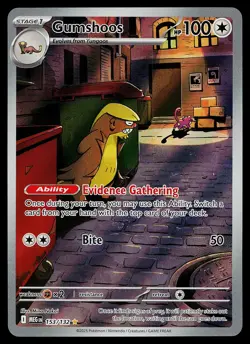 Pokemon Card - Gumshoos Mega Evolution 153/132 Holo Illustration Rare - Image 1