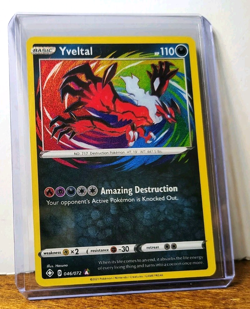 POKEMON YVELTAL 046/072 AMAZING RARE SHINING FATES NM NEAR MINT - Image 3
