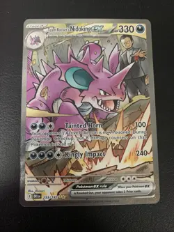 Pokemon TCG Team Rockets Nidoking EX 233/182 Destined Rivals - Image 1