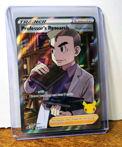 POKEMON PROFESSOR'S RESEARCH 024/025 FULL ART TRAINER CELEBRATIONS LP-NM - Image 3