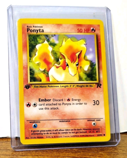 POKEMON PONYTA 64/82 1ST EDITION TEAM ROCKET LP - Image 4