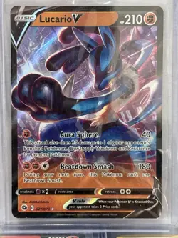 Pokemon TCG - Lucario V 027/073 - Champions Path - Image 1