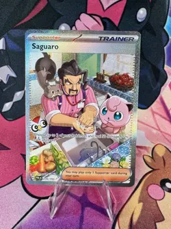 Pokemon TCG Saguaro 270/193 SV02: Paldea Evolved Special Illustration Rare NM - Image 1