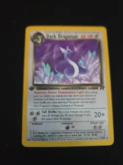 Pokemon Dark Dragonair 1st Edition #33/82 Non-Holo NM - Image 1