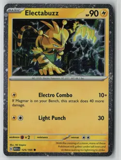 Electabuzz 125/165 Pokemon 151 COSMOS PROMO Near Mint - Image 1