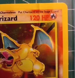 Pokemon TCG Base Set Charizard MP-HP - Image 2