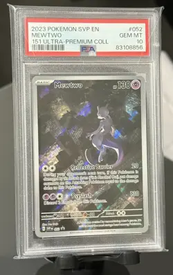 Pokemon Mewtwo 151 Ultra-Premium Coll. Promo SVP EN 052 PSA 10 Gem Mint - Image 1