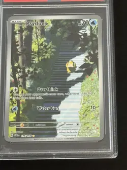 2023 POKEMON MEW EN ILLUSTRATION PSYDUCK RARE #175 PSA 10 - Image 3