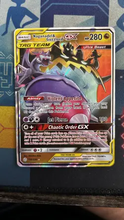 Pokemon TCG Naganadel Guzzlord GX Tag Team 158/236 Cosmic Eclipse English 2019 - Image 1