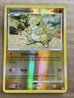 Sandshrew - Mysterious Treasures 96/123 Common Reverse-Holo Pokemon TCG - Image 1