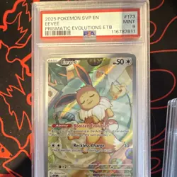 Pokemon TCG Eevee 173 Sv: Scarlet & Violet Promo Holo PSA 9 (2025) - Image 1