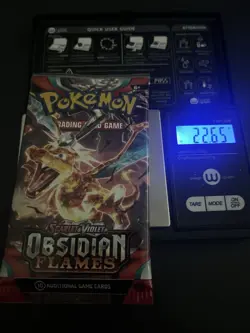VERY HEAVY! 22.65 Gram Obsidian Flames Pokemon TCG Factory Sealed Booster Pack! - Image 1