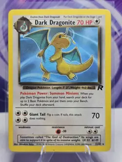 Pokemon TCG Dark Dragonite 22/82 Team Rocket Regular Rare LP - Image 1