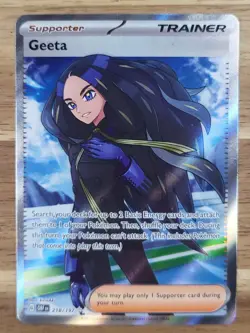 Pokemon TCG - S&V - Obsidian Flames - Geeta 218/197 - Ultra Rare - NM - Image 1