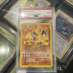 2002 POKEMON LEGENDARY COLLECTION #3 CHARIZARD PSA 9 - Image 1