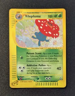 Pokemon AQUAPOLIS - #H31/H32 Vileplume - Holo - ENG - SWIRL - Near Mint - Image 3