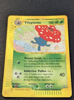 Pokemon AQUAPOLIS - #H31/H32 Vileplume - Holo - ENG - SWIRL - Near Mint - Image 4