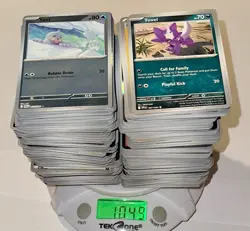 LOTTO 1KG DI CARTE POKEMON SET FIAMME SPETTRALI IN ITALIANO NUOVE CON 10% FOIL - Image 1