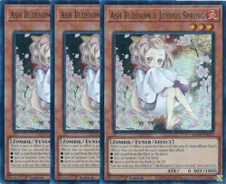 3x Yu-Gi-Oh! Ash Blossom & Joyous Spring RA04-EN025 Ultra Rare Playset - Image 1