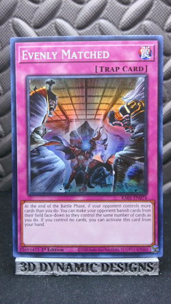 | Yugioh Evenly Matched RA01-EN074 1st Super 25Th Anniversary Rarity NM 🔥 | - Image 1