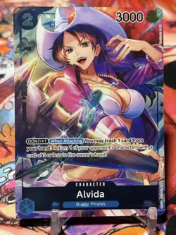 ALVIDA - One Piece TCG OP01-064 - PRE-ERRATA Box Topper - Romance Dawn - Image 1