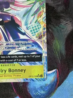 JEWELRY BONNEY - One Piece OP13-108 - AA Alt Art Super Rare SR - Carrying On - Image 4