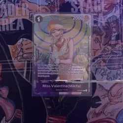 Miss.Valentine Mikita Dash Pack Promo OP14-087 One Piece TCG English IN-HAND - Image 1