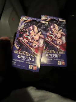 One Piece TCG The Azure Sea's Seven Factory Sealed Sleeved Booster OP-14 x2 - Image 1