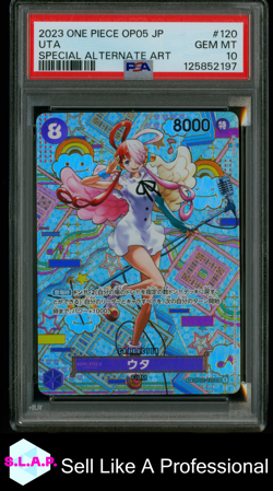 UTA SPECI4L ALT ART ONE PIECE JAP OP05-AWAKENING OF THE NEW ERA 2023 120 PSA 10 - Image 1