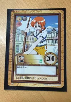 Nami First Stage 1999 Hyper Battle Vintage Carddass Japanese One Piece Bandai - Image 1