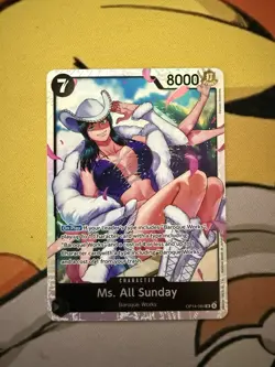 One Piece CCG Ms. All Sunday The Azure Sea's Seven SR Foil OP14-084 NM - Image 1