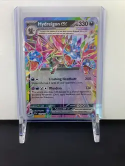 Pokemon Sv08: Surging Sparks Hydreigon EX Double Rare Holo Card 119/191 - Image 1