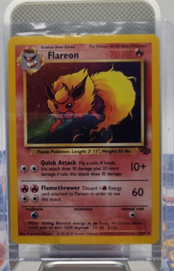 RETIRED Pokemon Card - 1999 Flareon Holo #3/64 - NM - Jungle WOTC Era - Image 1