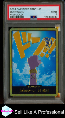 DON!! CARD VIVI-GOLD ONE PIECE JP PRB01-PRB THE BEST- 2024 PSA 9 - Image 1