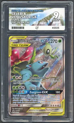 Pokemon Cards - ACE 9 Celebi & Venusaur GX SM167 - Tag Team - MINT - PSA BGS - Image 1