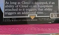 MTG Cloud Midgar Mercenary Chocobo Track NM Foil Final Fantasy FIN 5 Bonus Cards - Image 3