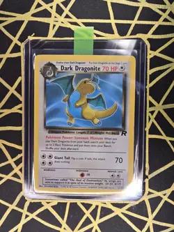 🔥 Dark Dragonite Card 22/82 🔥 Non Holo Rare Team Rocket Set Pokemon Card WOTC - Image 1