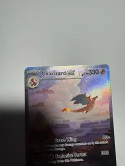 Pokemon TCG Charizard EX Scarlet & Violet 151 Card 199/165 Sir NM/M Condition - Image 3