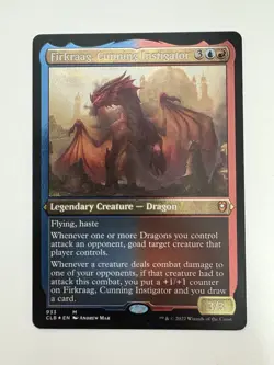 Firkraag Cunning Instigator Etched Foil Thick Display MTG Magic Card NM Mint CLB - Image 1
