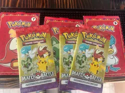 Pokemon Match Battle McDonalds Promo X (3) Booster Card New Factory Sealed 2023 - Image 1