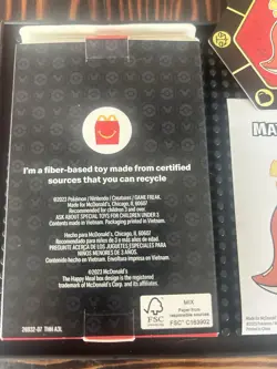 Pokemon Match Battle McDonalds Promo X (3) Booster Card New Factory Sealed 2023 - Image 3